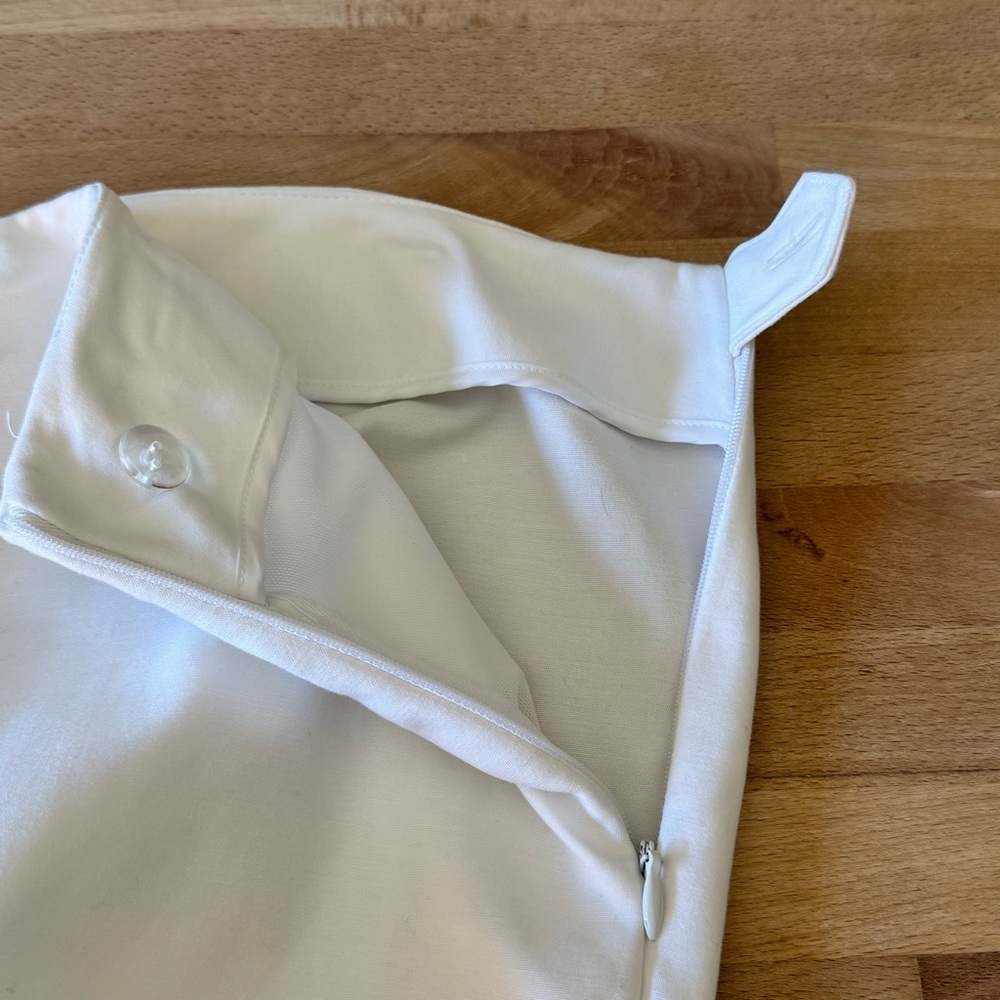 CHARTER CLUB Pant Shop White Stretch Pants Side Zip Women’s 14W Cotton Blend - Picture 8 of 14